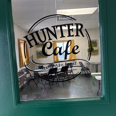 Hunter Cafe in community building.