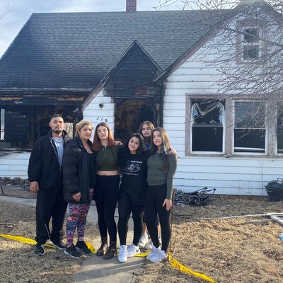 After a housefire, the Rosado family received assistance through the Disaster Relief Program.