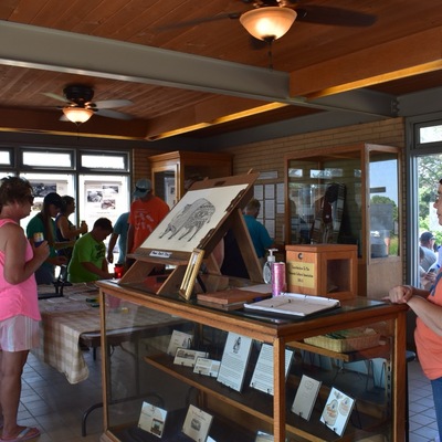 Visitor Center hosting inside.